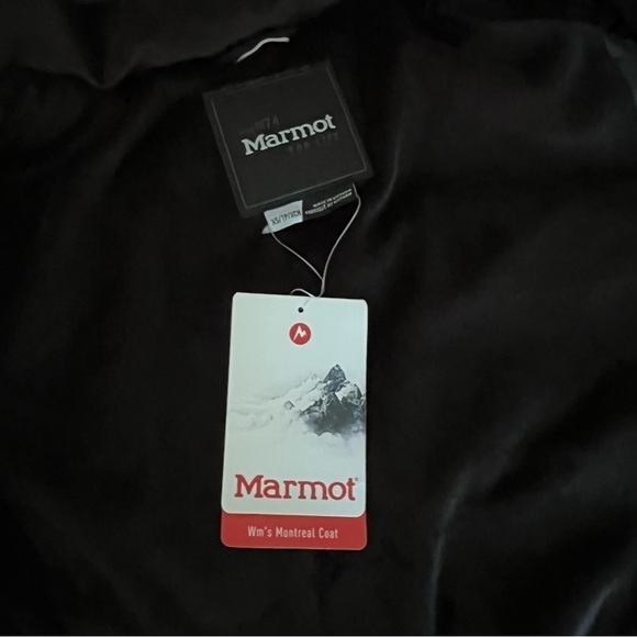 Marmot Montreal NWT 700 Fill Down Puffer Coat Parka Black - Picture 7 of 11